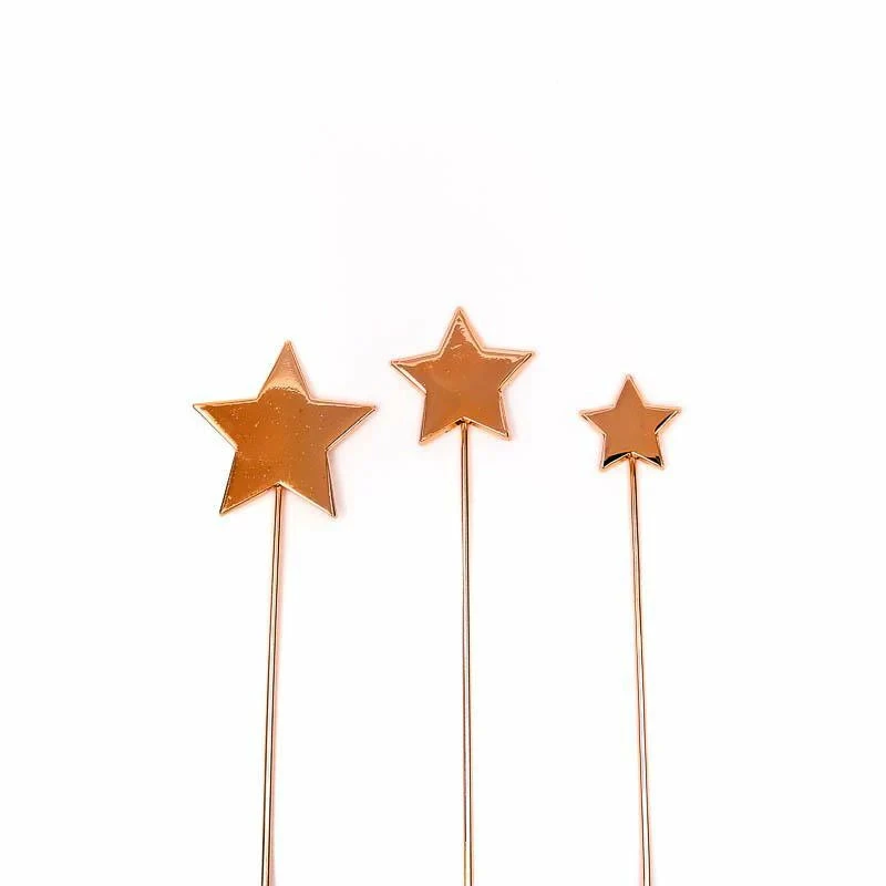 Party Animal Direct STARS ROSE GOLD CAKE TOPPER Cake Toppers 3 Party Animal Direct STARS ROSE GOLD CAKE TOPPER Cake Toppers