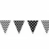 Party Animal Direct BLACK & WHITE PENNANT BANNER