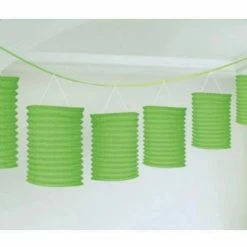 Party Animal Direct PAPER LANTERN GARLAND - GREEN