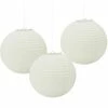 Party Animal Direct PAPER LANTERNS WHITE (3 PACK) 2 Party Animal Direct PAPER LANTERNS WHITE (3 PACK)