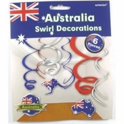 Party Animal Direct Australia Swirl Decorations