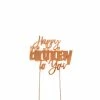 Party Animal Direct HAPPY BIRTHDAY TO YOU ROSE GOLD CAKE TOPPER