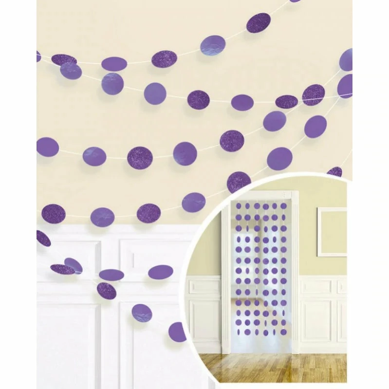 Party Animal Direct 6 DOT GARLAND - PURPLE 3 Party Animal Direct 6 DOT GARLAND - PURPLE