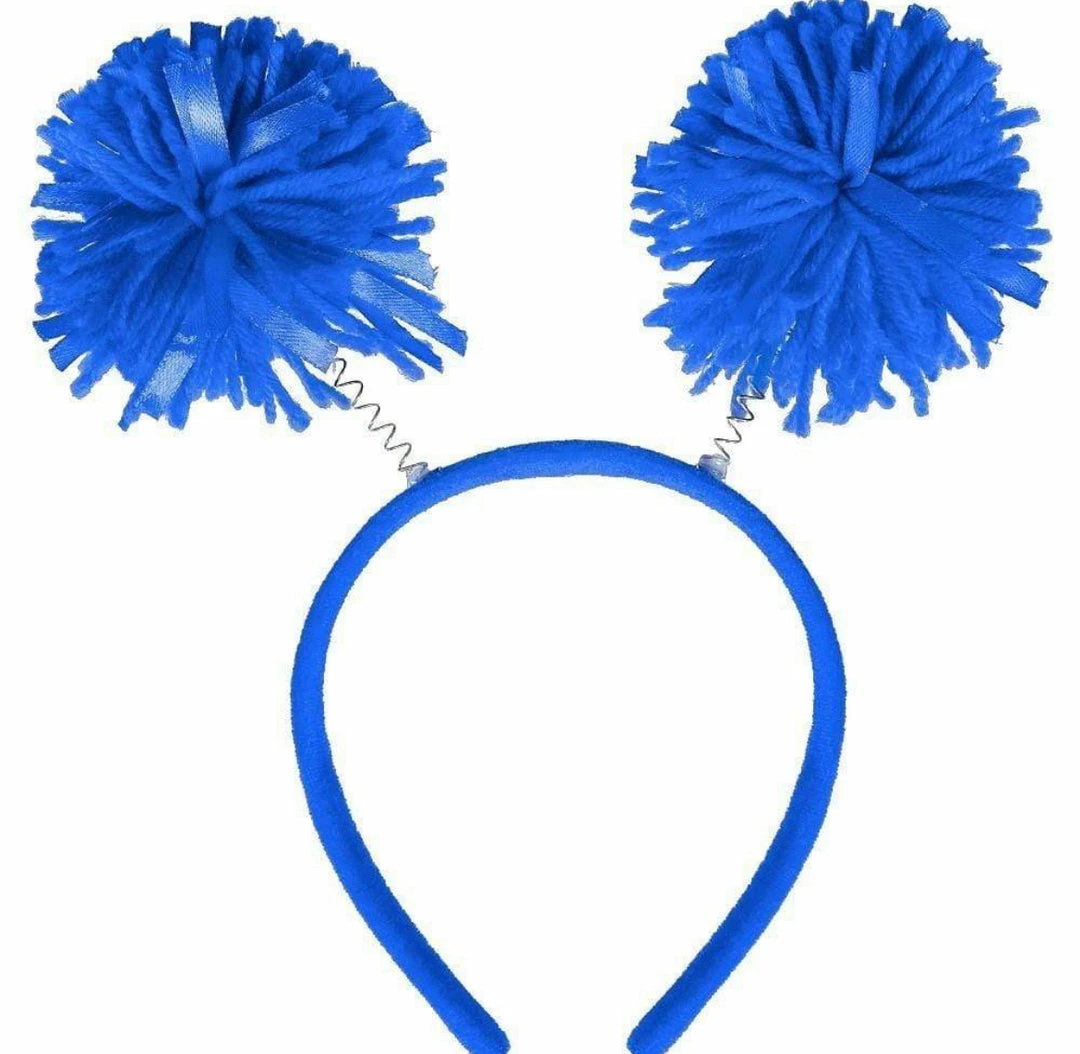 Party Animal Direct Pom Pom Blue Headband Costumes 3 Party Animal Direct Pom Pom Blue Headband Costumes