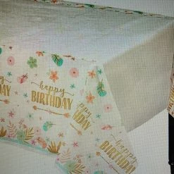 Party Animal Direct Boho “happy Birthday” Table Cover