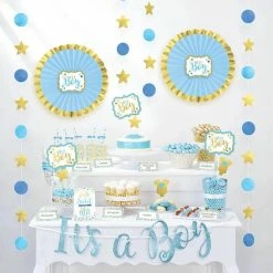 Party Animal Direct Baby Shower It's A Boy Treat Table Decorating Kit.
