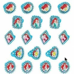 Party Animal Direct Ariel (Disney Princess) The Little Mermaid Jewel Rings