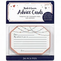Party Animal Direct BRIDE & GROOM ADVICE CARDS Bridal Shower / Bride To Be