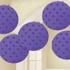 Party Animal Direct MINI PAPER PAPER LANTERNS 5PK - PURPLE