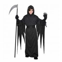 Party Animal Direct KIDS BLACK TERROR ROBE - STANDARD Kids Costumes