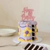Party Animal Direct HAPPY BIRTHDAY PINK ACRYLIC TOPPER