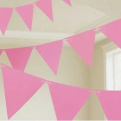 Party Animal Direct PENNANT BANNER - PINK