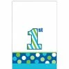 Party Animal Direct 1st Birthday SWEET STRIPES BOY PLASTIC TABLECLOTH 2 Party Animal Direct 1st Birthday SWEET STRIPES BOY PLASTIC TABLECLOTH