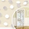 Party Animal Direct 6 DOT GARLAND - WHITE Silver 2 Party Animal Direct 6 DOT GARLAND - WHITE Silver