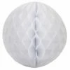 Party Animal Direct WHITE HONEYCOMB BALL - 35CM