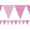 Party Animal Direct PINK & WHITE PENNANT BANNER