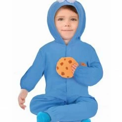 Party Animal Direct COOKIE MONSTER JUMPSUIT - INFANT 18-24 MONTHS