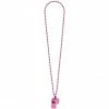 Party Animal Direct Costumes Pink Whistle On Chain