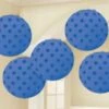 Party Animal Direct MINI PAPER PAPER LANTERNS 5PK - ROYAL BLUE