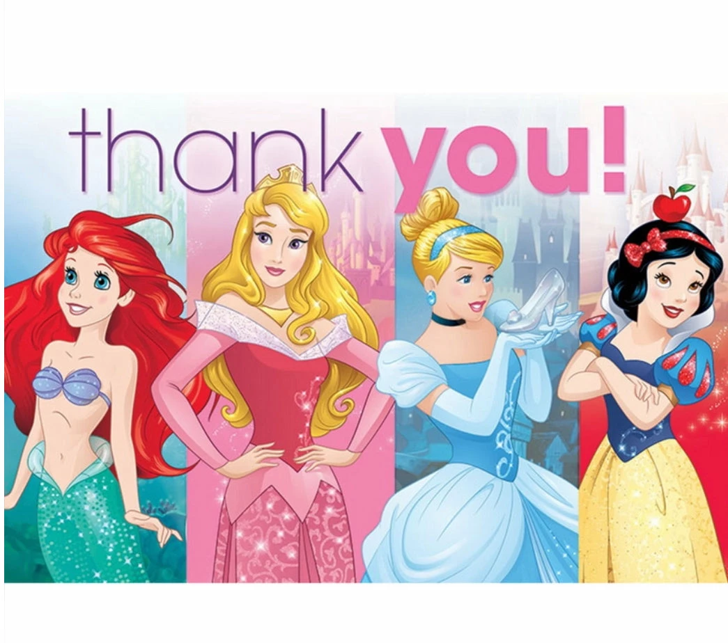 Party Animal Direct Disney Princess Dream Big Thank You Cards 3 Party Animal Direct Disney Princess Dream Big Thank You Cards