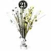 Party Animal Direct 21ST BIRTHDAY FOIL SPRAY CENTREPIECE