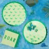 Party Animal Direct Roar Shaped Paper Plates 23cm Dinosaur Party