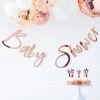 Party Animal Direct ROSE GOLD BABY SHOWER BUNTING