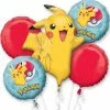 Party Animal Direct Printed Foil Balloons Pokémon Pikachu Balloon Bouquet