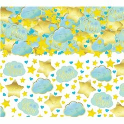 Party Animal Direct Oh Baby Boy Metallic Gold & Blue Decorating Confetti