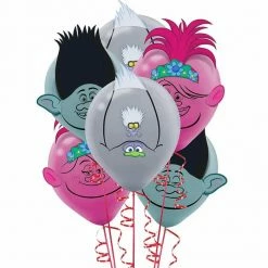 Party Animal Direct TROLLS WORLD TOUR BALLOON DECORATING KIT (PACK OF 6)