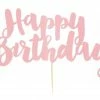 Party Animal Direct HAPPY BIRTHDAY PINK CAKE TOPPER 1 Party Animal Direct HAPPY BIRTHDAY PINK CAKE TOPPER