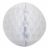 Party Animal Direct WHITE HONEYCOMB BALL - 25CM