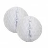 Party Animal Direct WHITE HONEYCOMB BALL 15CM (2 PACK) 2 Party Animal Direct WHITE HONEYCOMB BALL 15CM (2 PACK)