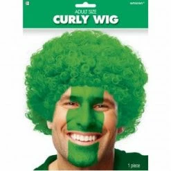 Party Animal Direct Green Curly Hair Wig Costumes