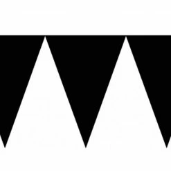 Party Animal Direct PENNANT BANNER - BLACK