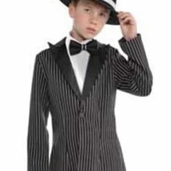Party Animal Direct ROARING 20’s GANGSTER ZOOT SUIT JACKET - CHILD STANDARD Kids Costumes