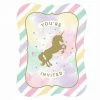 Party Animal Direct Unicorn Sparkle Invitation