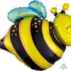 Party Animal Direct Happy Bee Supershape Foil Balloon