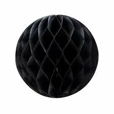 Party Animal Direct BLACK HONEYCOMB BALL - 35CM