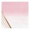 Party Animal Direct Bridal Shower / Bride To Be ROSE ALL DAY ROSE GOLD FOIL STRIPE NAPKINS - PK16