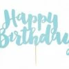 Party Animal Direct HAPPY BIRTHDAY BLUE CAKE TOPPER 2 Party Animal Direct HAPPY BIRTHDAY BLUE CAKE TOPPER
