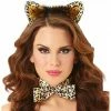 Party Animal Direct Costume Accessories LEOPARD BOW TIE COSTUME ACCESSORY