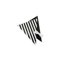 Party Animal Direct Black Stripe Reversible Bunting - 3m
