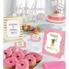 Party Animal Direct 1ST BIRTHDAY PINK DECORATING KIT