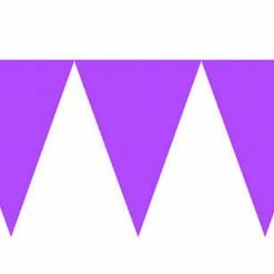 Party Animal Direct PURPLE PENNANT BANNER