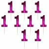 Party Animal Direct GIRLS 1ST BIRTHDAY PINK FOIL CUPCAKE PICKS (PACK OF 36) 1 Party Animal Direct GIRLS 1ST BIRTHDAY PINK FOIL CUPCAKE PICKS (PACK OF 36)