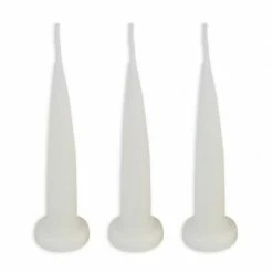Party Animal Direct Cake Making Supplies Bullet Candle - White (each)
