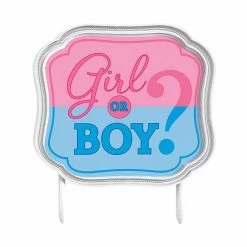 Party Animal Direct Baby Shower Girl Or Boy? Cake Topper Gender Reveal