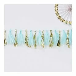 Party Animal Direct 1st Birthday Blue And Gold Tassel Garland