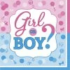 Party Animal Direct GIRL OR BOY LARGE NAPKINS / SERVIETTES (PACK OF 16) Baby Shower
